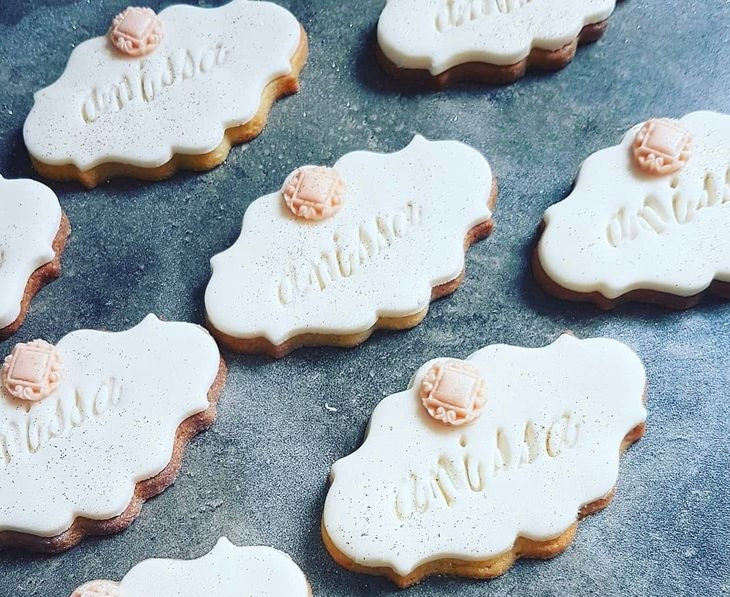 Biscuits personnalisé avec fondant