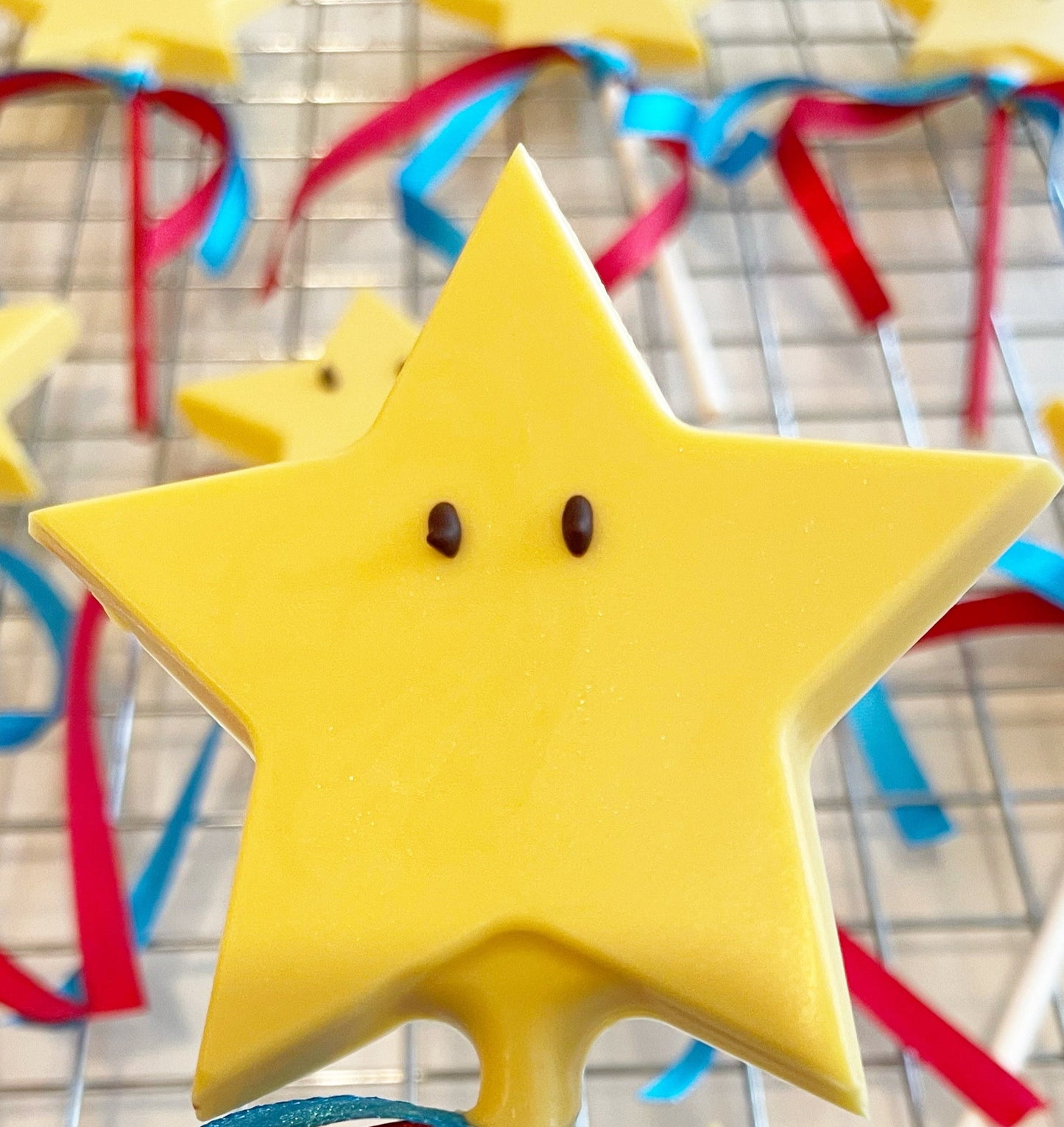 Sucette au chocolat étoile