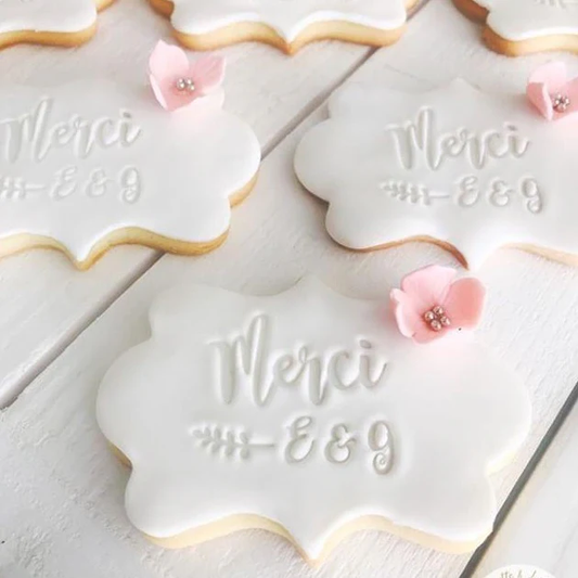 Biscuits personnalisé avec fondant