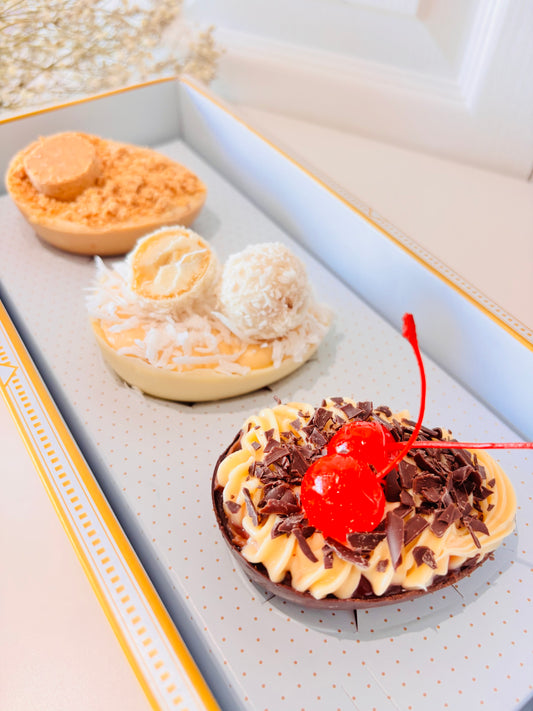 Collection Pâques 2026 - Trio d'œuf 300gr (poids totale environ)